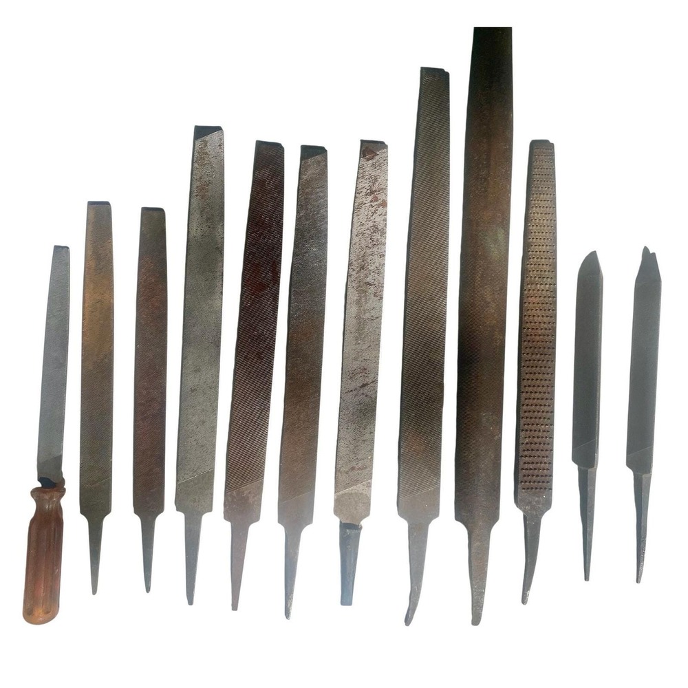 Vintage Nicholson Delta Master Mechanic Hand Files Tool Lot USA Metalworking